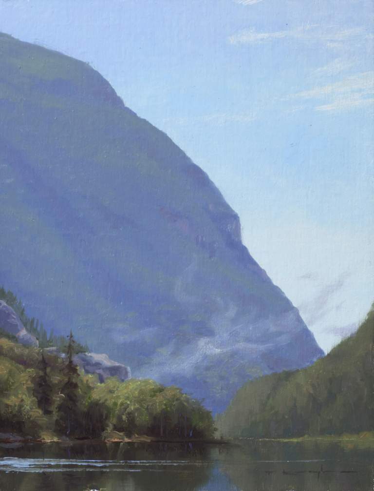 "Morning's Lift - Crawford's Notch", 9x12, oil on linen