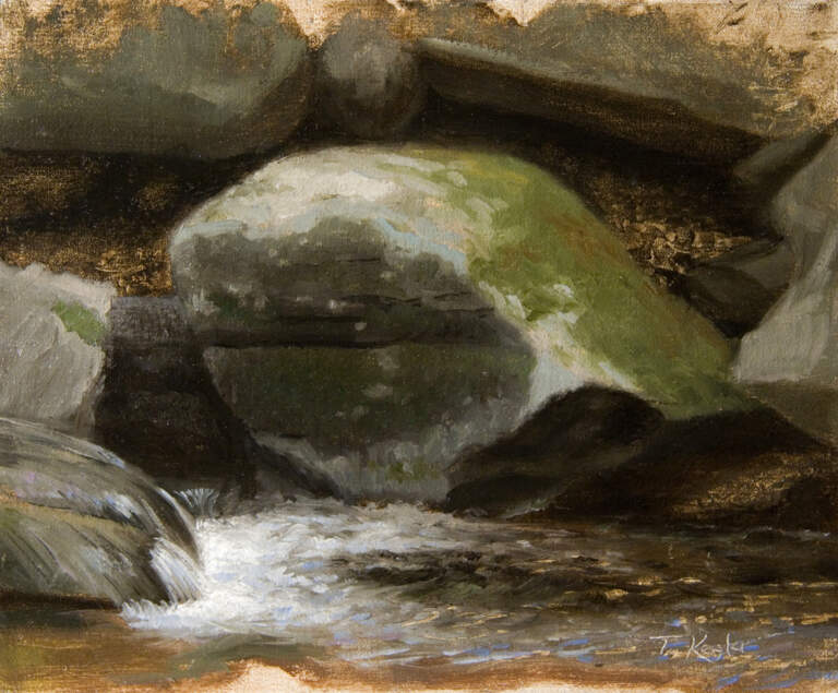 “Kaaterskille Rock“, 8x10, oil on linen