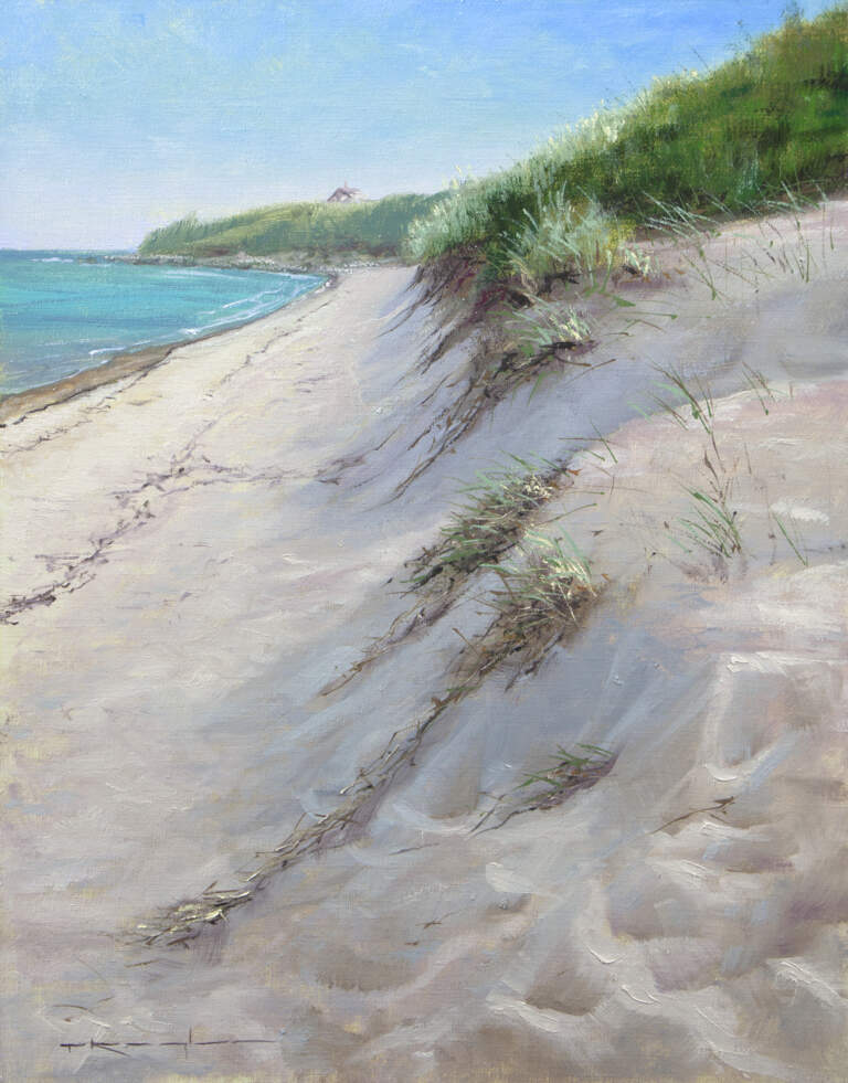 “Dunes of Menemsha, Proverbs 4:10-12“ 12x16 oil on linen