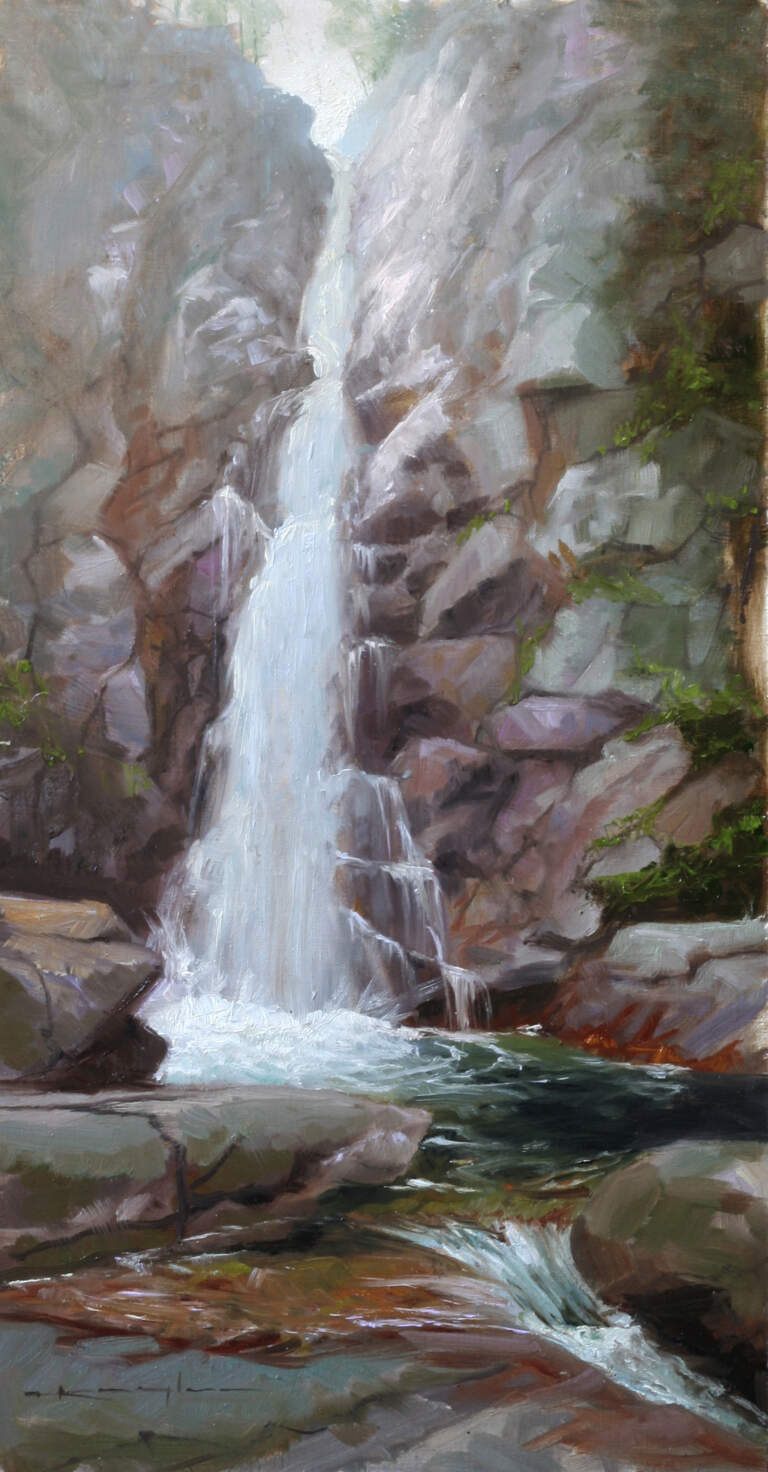 "Glen Ellis Falls" 8x16 oil on linen