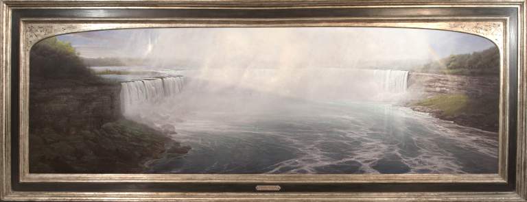 "Niagara, Psalms 84:11" 96x30 oil framed