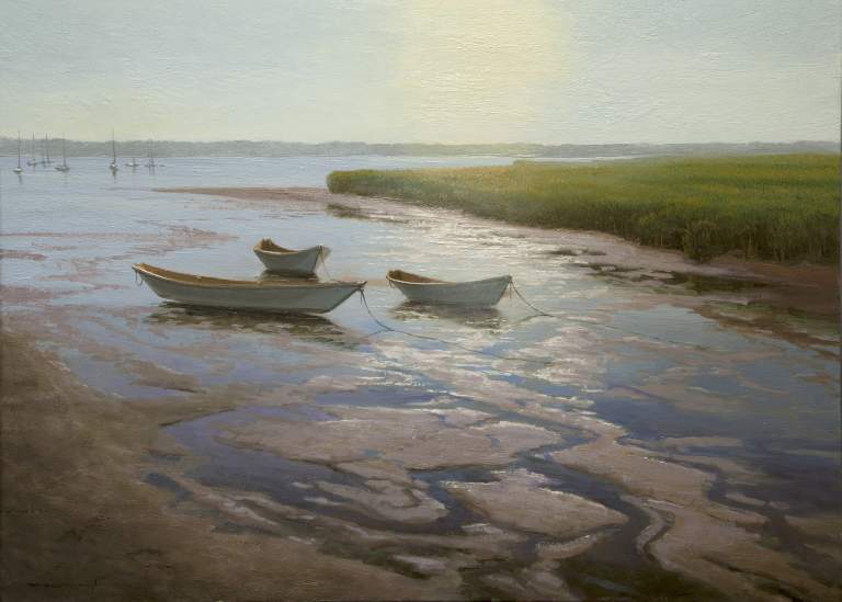 "Afternoon Respite, Psalm 3:5" 18x24 oil on linen