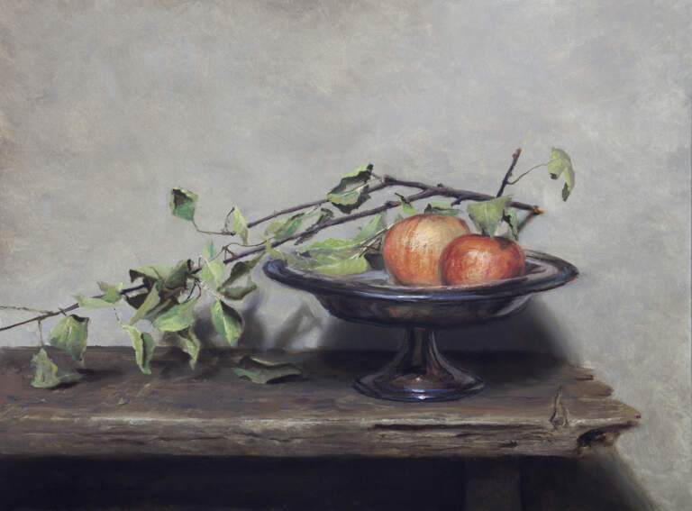 "October Apples, Isaiah 4:2" 14x18 oil on linen