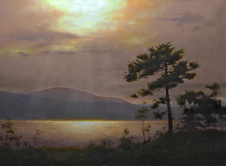 “Light by the Lake, Proverbs 8:17” 30x40 Oil