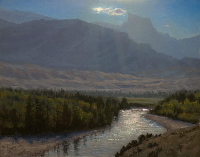 “South Fork Afternoon, Isaiah 40:31” 11 x 14 