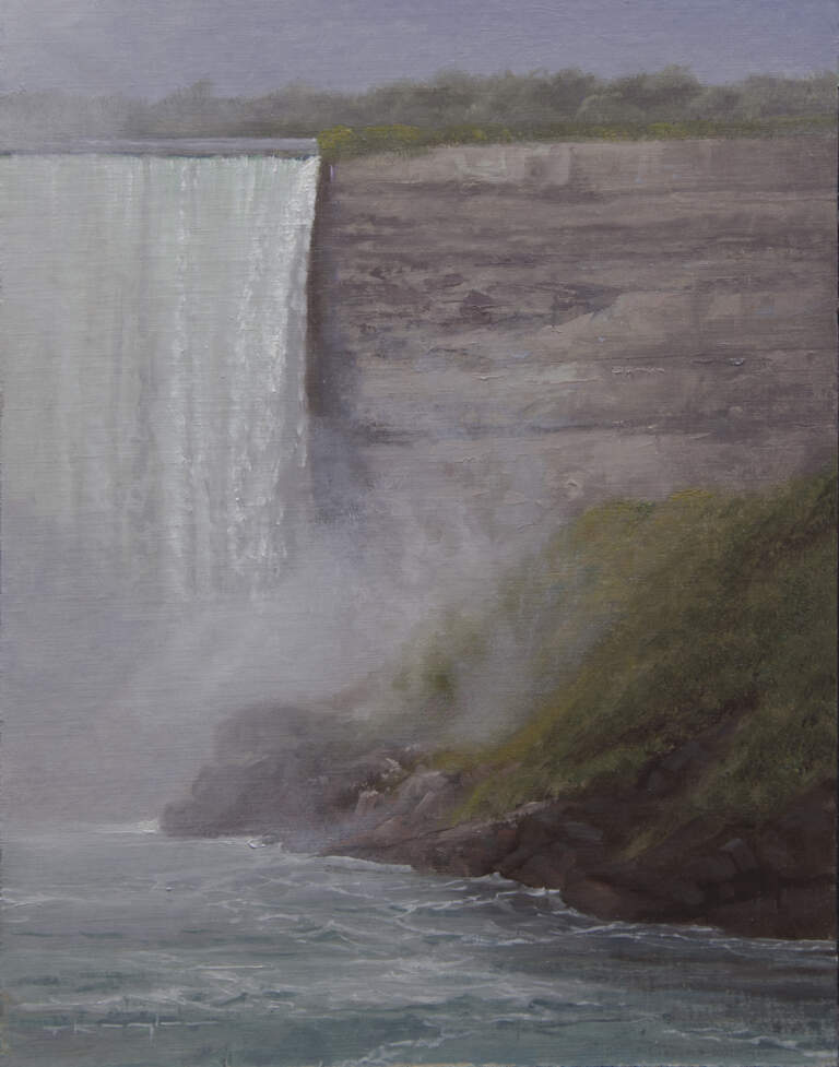 "Niagara Mist, Psalms 78:16" 11x14 oil on linen